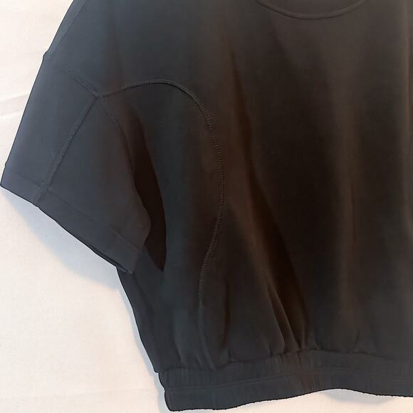 3 FOR $50! 🎁 NWT DESIGUAL Baggy Black Cropped Modal Sport T-shirt Sz. S - Picture 7 of 10